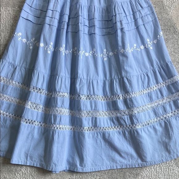 Mi Golondrina Luisa Maxi Dress Blue - Picture 6 of 13